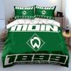 Green Sports Logo Bedding Set Bedding Duvet Cover Set Duvet Cover Pillowcases Home Decor (1 * Duvet Cover 2 * Pillowcases, without duvet insert)