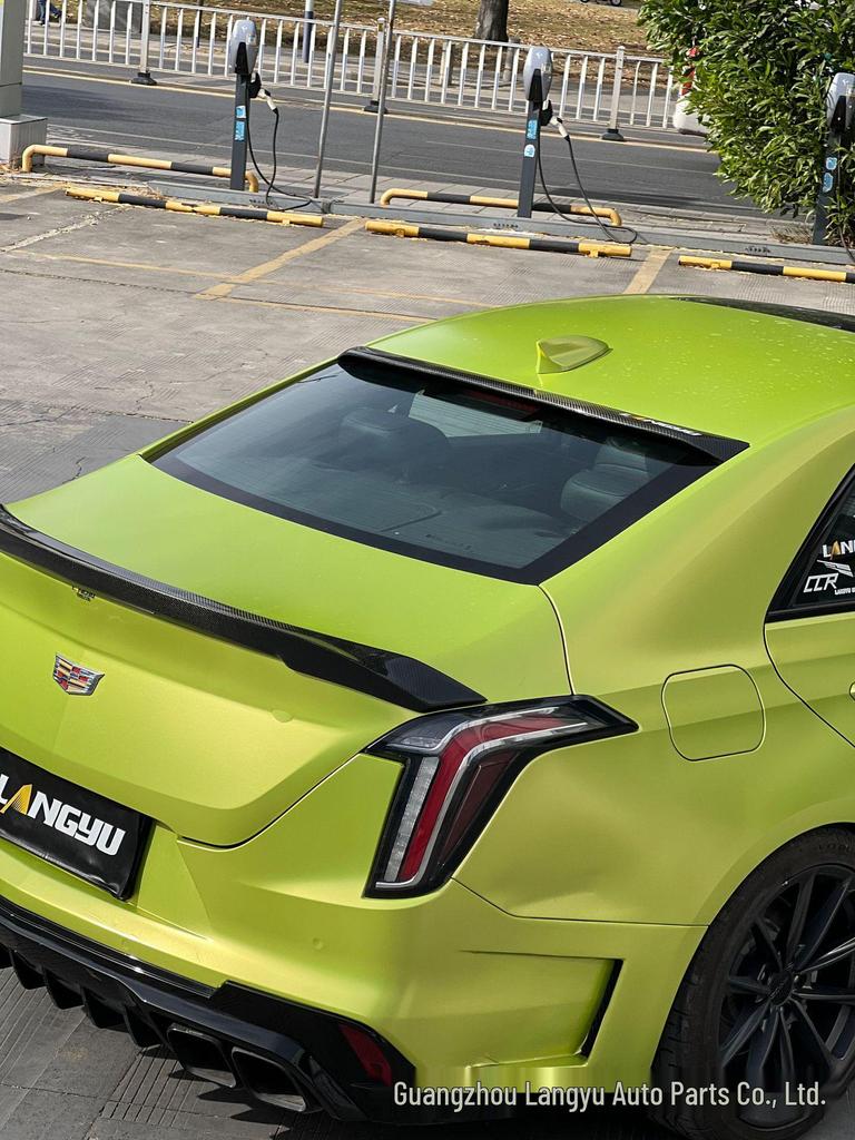 Langyu Carbon Fiber Roof Spoiler for Cadillac CT4: High-Quality New Launch