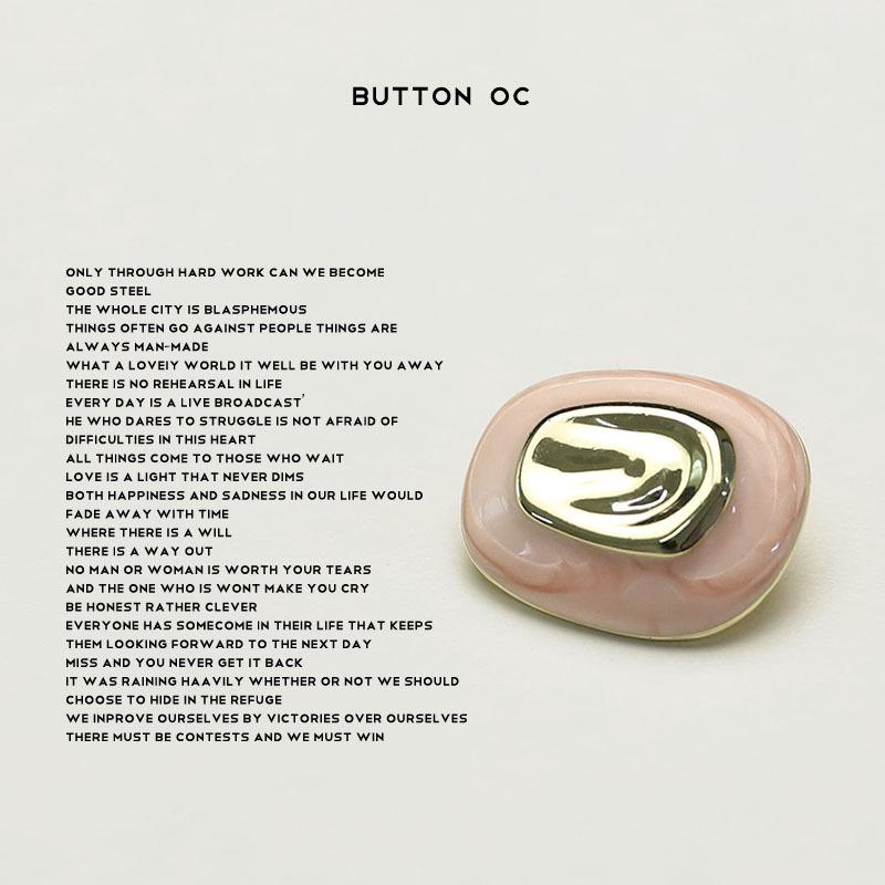 5pcs Nail cover resin alloy buttons Xiaoxiang jacket clothing decorative buttons Sweater knitted sweater buttons