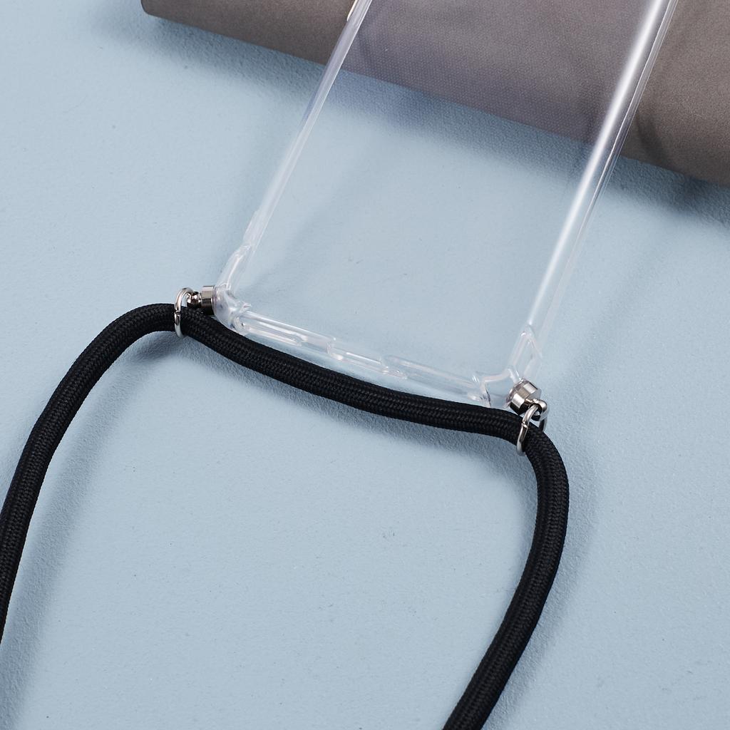 For Oppo Reno10 5G (Global)/Reno10 Pro 5G (Global) Case Anti-drop Clear TPU Cover with Lanyard