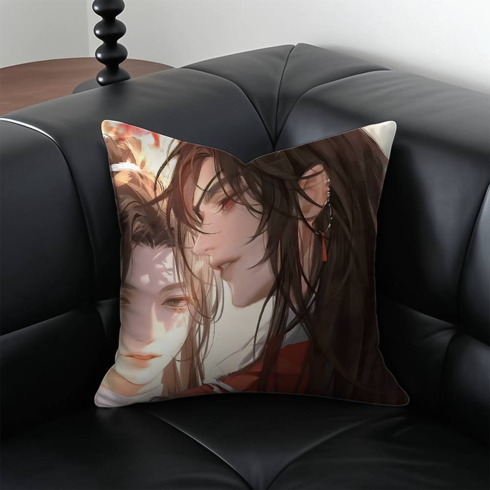 

HHeaven OOfficials BBlessing Pillow Case Antidustmite Pillowcase Invisible zipper silky short plush Sofa cushion cover 30X30cm