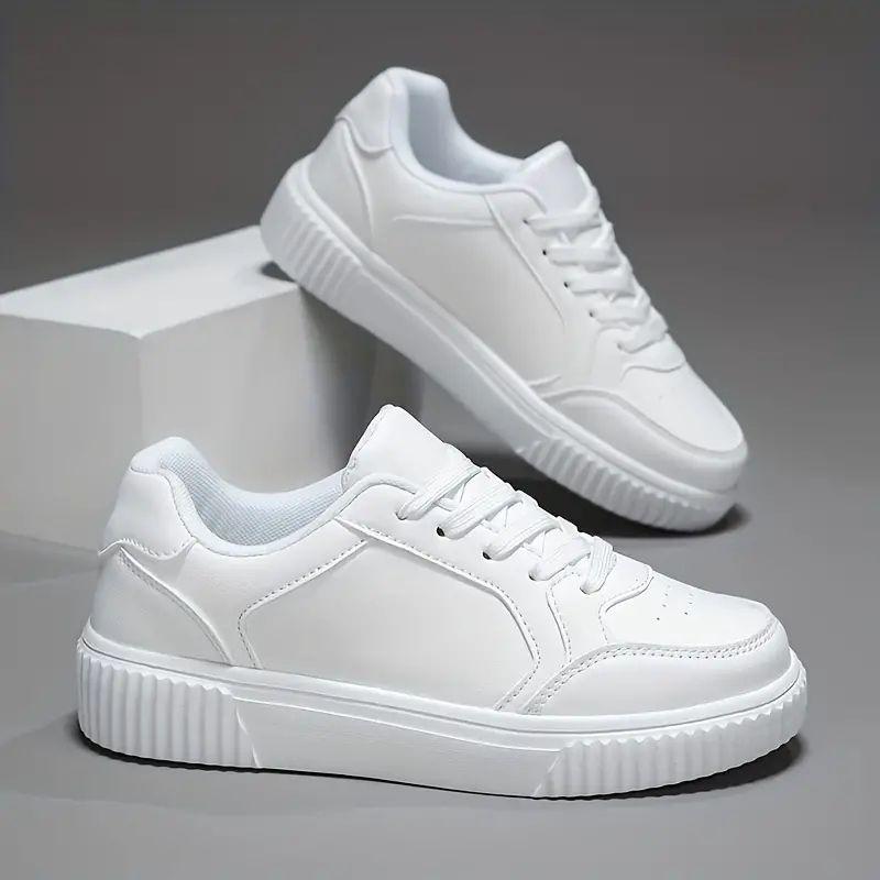 

Board Shoes Couple Breathable Little White Shoes Casual Sports Shoes Couple Breathable Thick Sole 35 белый