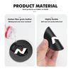 Carbon Fiber Car Coaster Water Cup Mat Drink Anti-slip Pad For Hyundai N Line i10 I10 2008 2009 2010 2011 2012 2013 2019 Equus T1