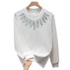 American Trendy Brand Pure Cotton T-Shirt Men'S Bottoming Shirt Long-Sleeved Trendy Autumn And Winter Men'S And Women'S Crew Neck Sweater