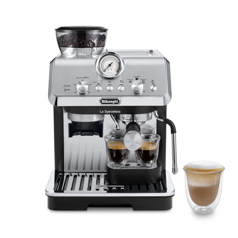 

De’Longhi Espresso Maker La Specialista Arte EC9155J-B Cappuccino Latte Art Espresso Machine with Grinder Manual Tamping Complete Barista Tools