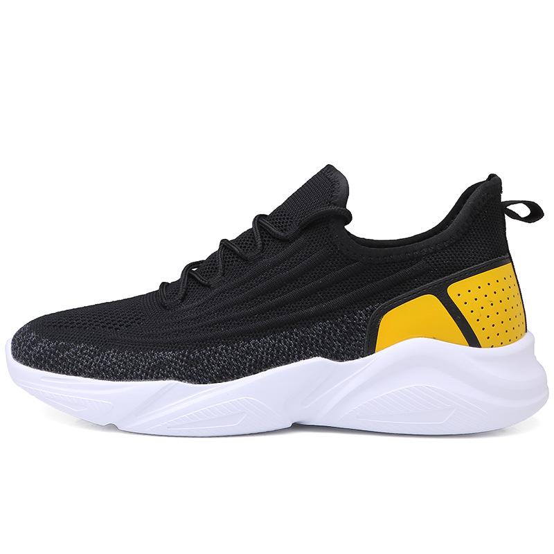 New Men's Shoes Black Mesh Breathable Running Sneakers Lightweight Soft Sole Lightweight Men's Casual Travel Shoes