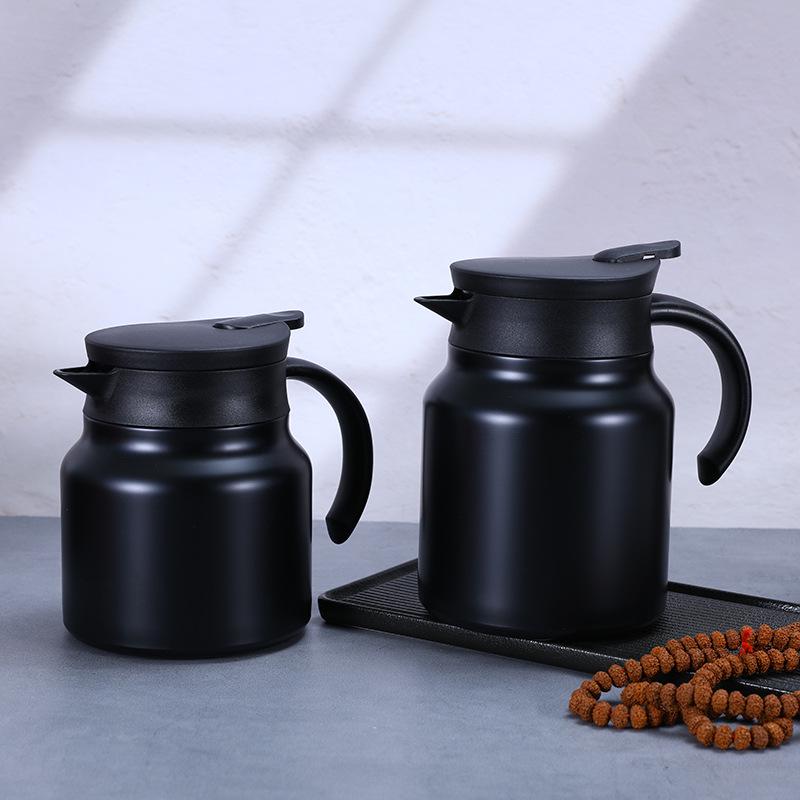 316 Stainless Steel Insulated Stewing Teapot - Large Capacity, Portable Tea & Water Separator.
