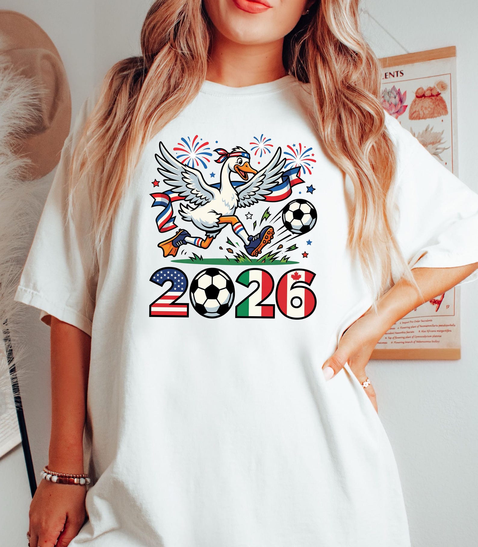 2026 North America Soccer Shirt, Cup Soccer Shirt, USA Shirt, Funny 2026 Soccer Goose Shirt, USA Mexico Canada Football Graphic 3XL