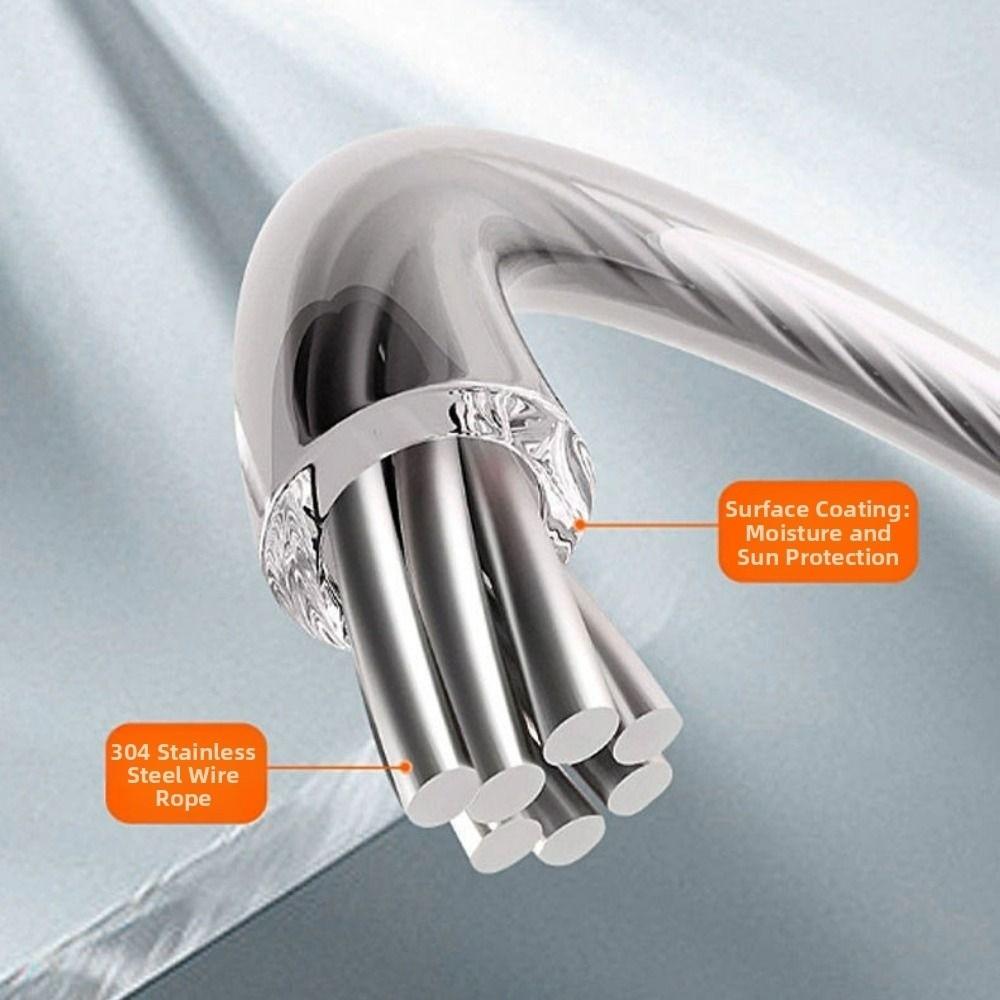 Verstellbare Einziehbare Wäscheleine Nicht Durchhängender Wäscheständer Hinterhof