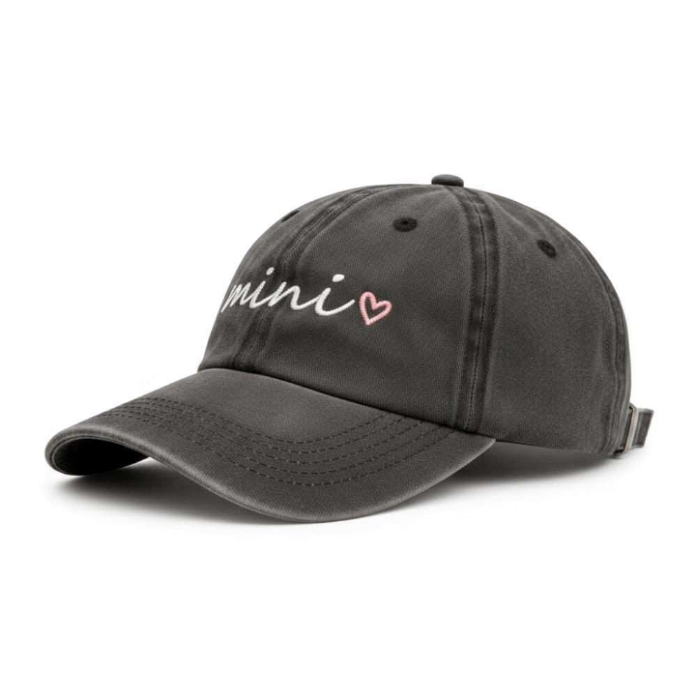 Adjustable dad mama mini Love Caps Washed Cotton Embroidery Baseball Cap Gifts