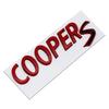 3D Metal COOPERS/D/SD Letter Badge Sticker Rear Trunk Emblem Decal High-Quality Automotive Exterior Accessories