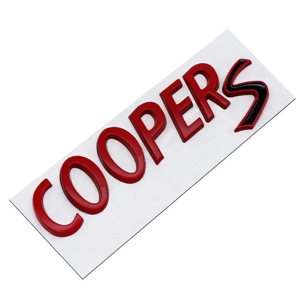 3D Metal COOPERS/D/SD Letter Badge Sticker Rear Trunk Emblem Decal High-Quality Automotive Exterior Accessories