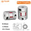 1PCS Spider Couple D40L50 Flexible Plum Clamp Motorcoupler Shaft Size CNC Jaw Shaft Coupling 6mm-24mm