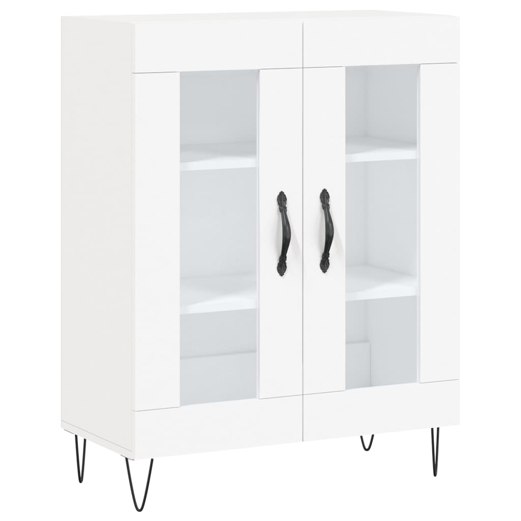 Highboard White 69.5 x 34 x 180 cm Particleboard