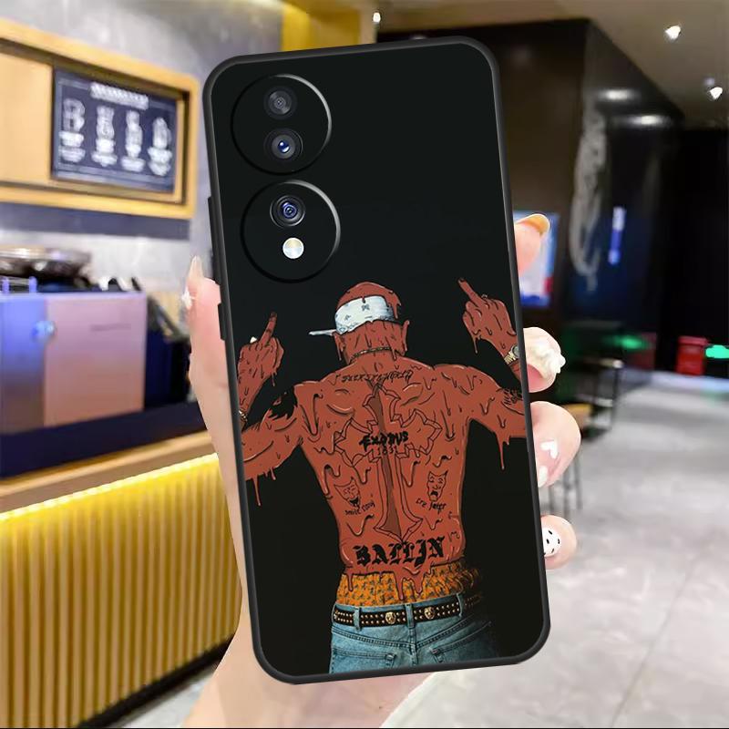 Rapper T-Tupac Shakur For Honor Magic 8 7 6 Pro Case For Honor 200 400 50 70 90 Lite X8c X8b X9a X9b X9c X9d Win RT