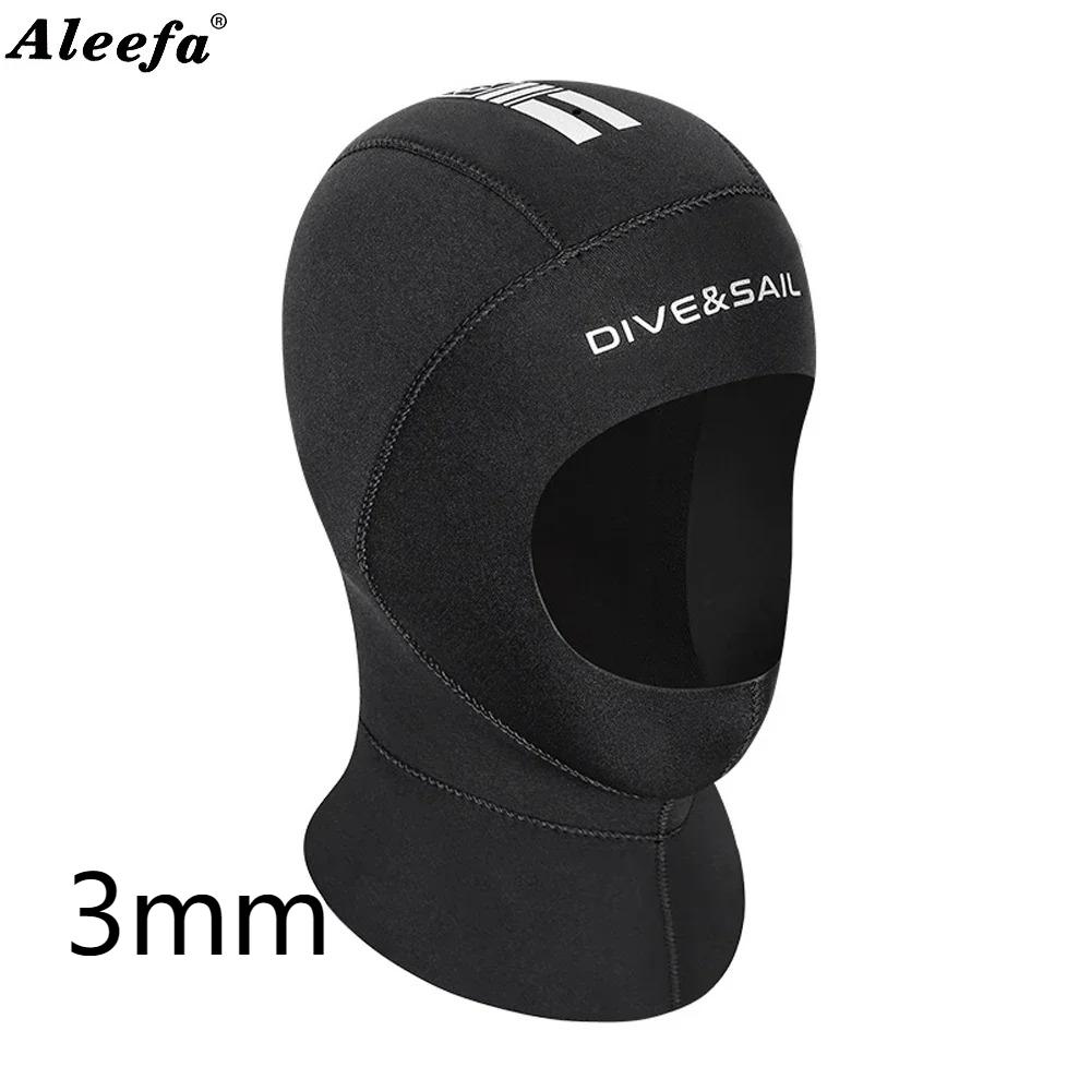 Diving Hood 3MM/5mm wetsuit hood with shoulder keep Warm Swimming Surf  Head Cover for Winter  Hoods M