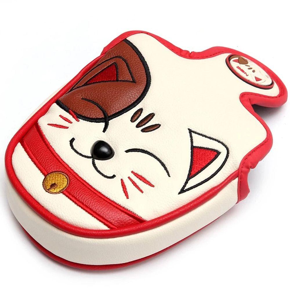 Club Head Protector PU Leather Lucky Cat Blade Mallet Putter Golf Putter Cover Golf Club Headcovers
