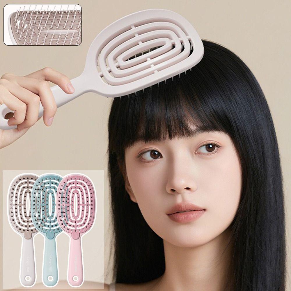 Hollow Scalp Massage Brush Anti-static Salon Styling Tool Fashion Massage Comb  Styling Tool