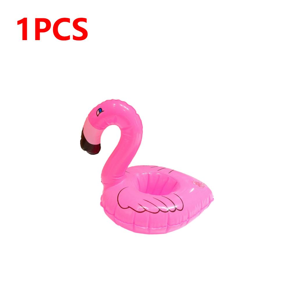 Flamingo Float Inflatable Drink Cup Holder Pvc Floating Water Coaster Swimming Pool Drink Float Drinkware Tray Party Decor