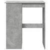 Vidaxl Stolik Barowy Z Przegródkami, Szarość Betonu, 90X47,5X103,5 Cm