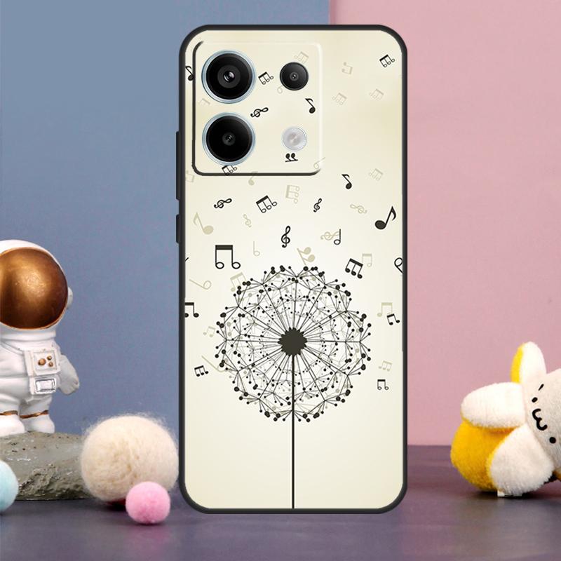 Minimalist Music Lover Case For Xiaomi Redmi Note 14 9 10 11 12 13 15 Pro Plus Redmi 15 15C 14C 10C 12C 13C Cover