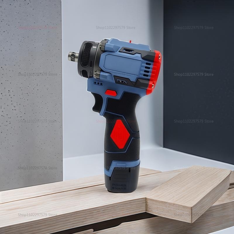 16.8V 2In1 Electric Drill and Screwdriver Compact Power Tool with 45Nm Torque Brushless Motor for Home Repairs Electronics DIY