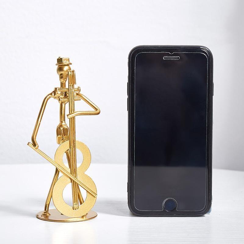 Light Luxury Style Modern Creative Musician Iron Art Decorations Desk Decorations Living Room Home Wine Cabinet Layout Furnishings
