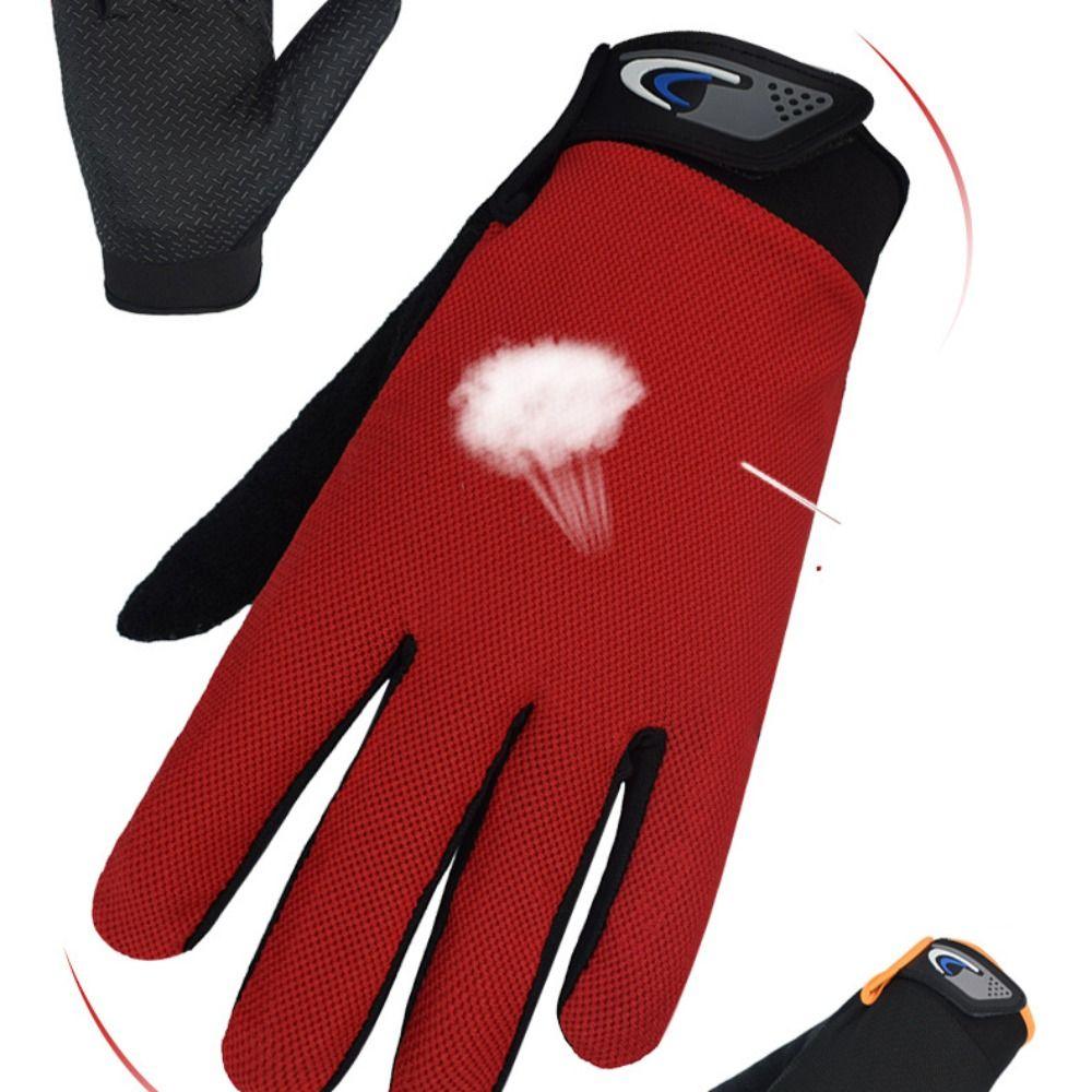 Full Finger Cycling Gloves Thin Fishing Gloves Comfortable Bike Gloves  Male