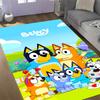 Tappeti Antiscivolo a Tema Bluey's Bus Adventure - Arredamento per la Casa in Poliestere, Adatti per Camere da Letto, Soggiorni, Ingressi, Studi e Decorazioni