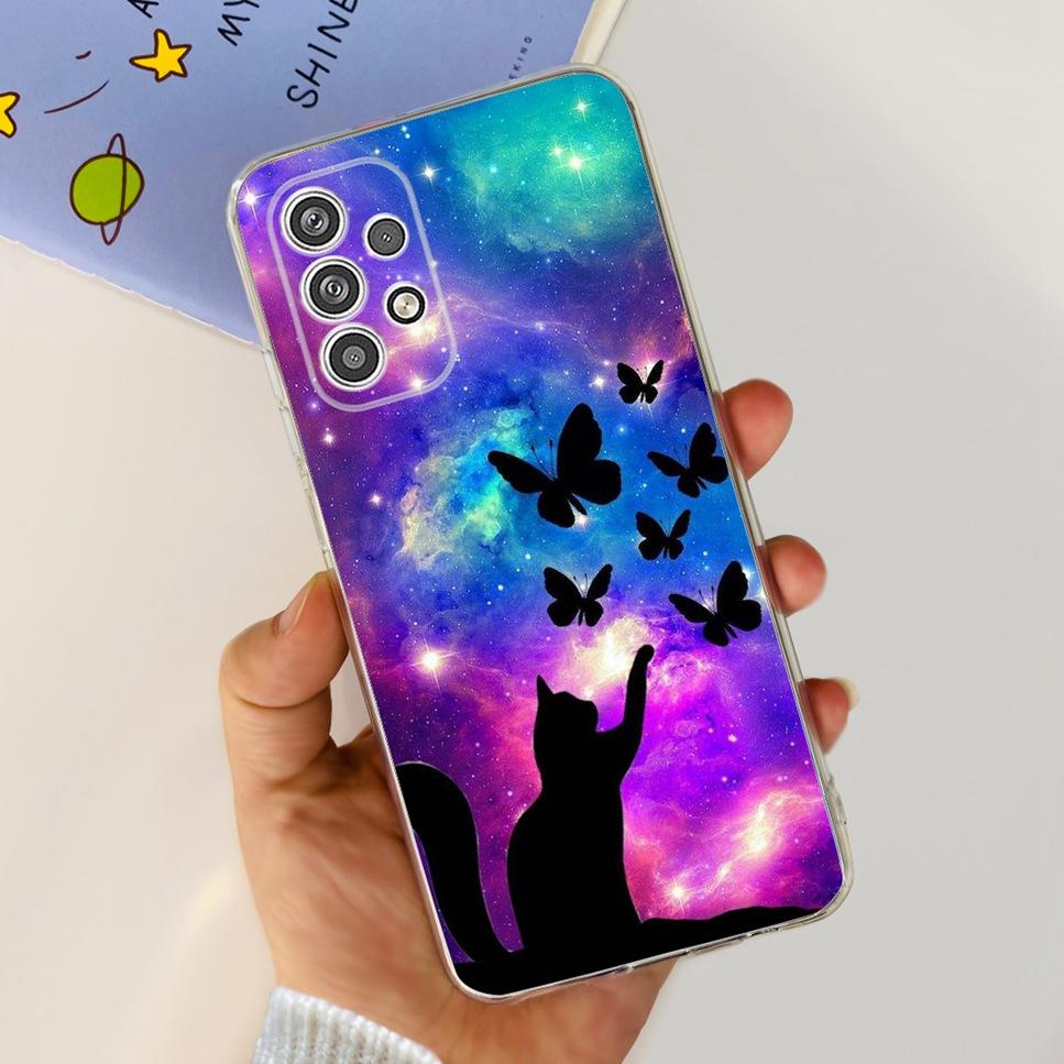 Für Samsung Galaxy A23 5G A23 4G Hülle Cartoon Astronaut Katze Weiche Silikon TPU Abdeckung Für Samsung A23 a23 6.6" Stoßstange Handyhülle