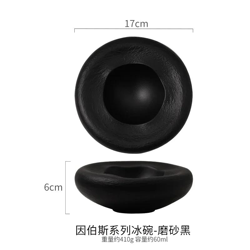 Ciotola per Frutta Irregolare Smaltata in Ceramica Ciotola per Riso Ciotola per Dessert Ristorante Hotel Piatto per Bistecca Occidentale Piatto per Insalata Stoviglie da Cucina