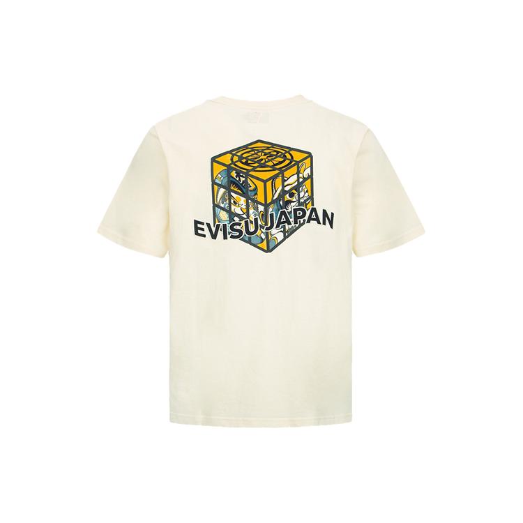 Evisu T-Shirts Men's Crew Neck Moderate Straight Fit 2EAHTM2TS509XXCT