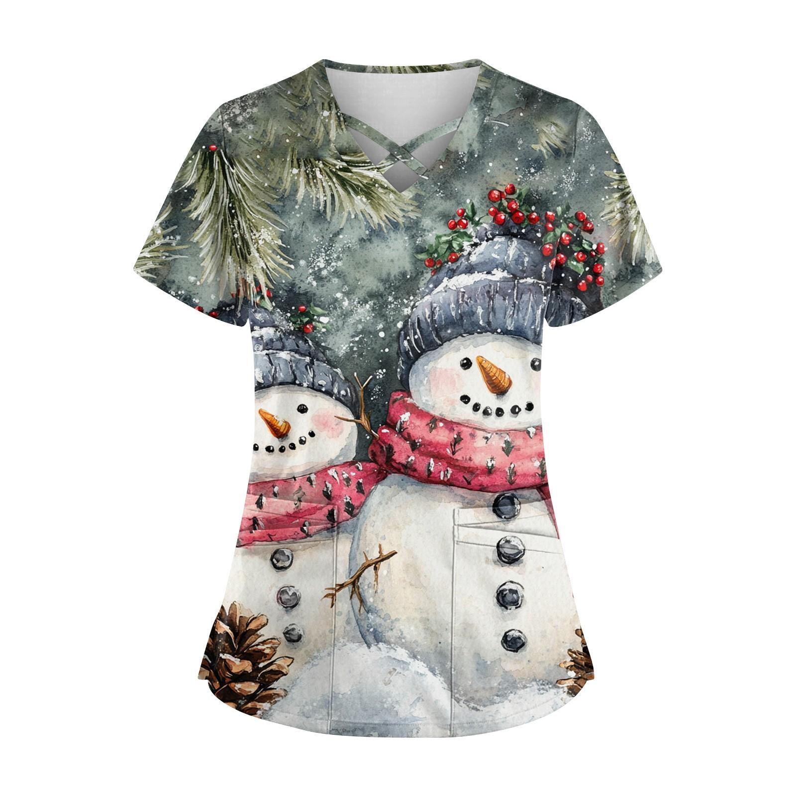 Женская модная рабочая одежда с v-образным вырезом — фото 5