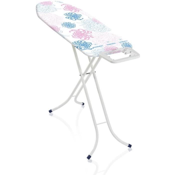 Leifheit Classic M Basic 72577 Ironing Board, Ironing Board with Adjustable Height from 69 To 88 Cm, Cotton Cover, 120x38cm