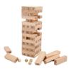 Desktop 51Pcs Blocks Stacking Toy Wooden Blocks Tumble Tower Building Toy for Kids Adults