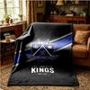 Los Angeles Eishockey Decken Flanelldecken Plüsch für Sofa Bett Geschenke für Männer Frauen Reise Picknickdecke Weihnachtsgeschenke für Fans