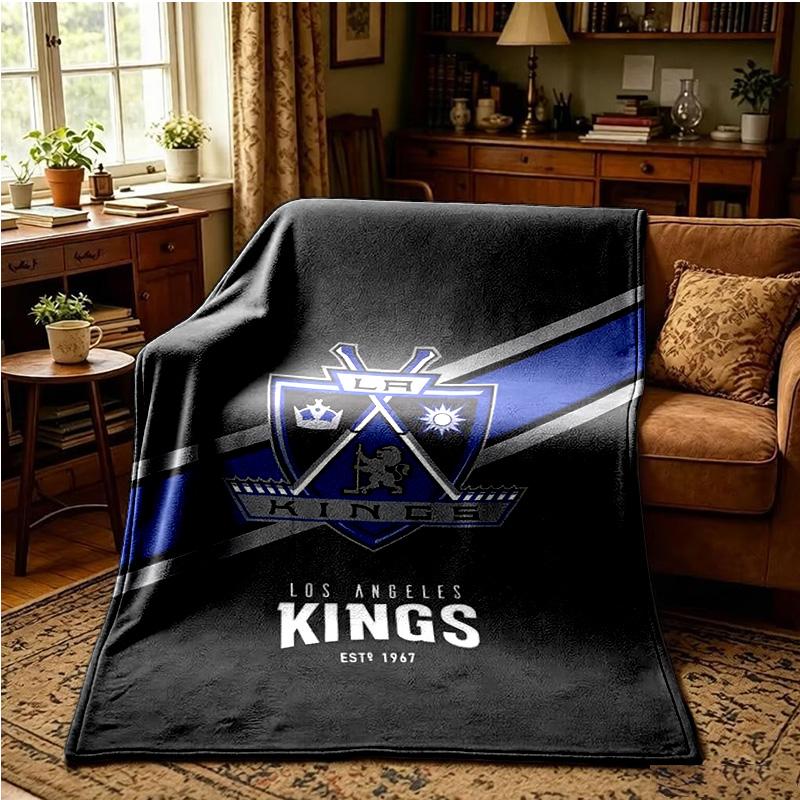 Los Angeles Eishockey Decken Flanelldecken Plüsch für Sofa Bett Geschenke für Männer Frauen Reise Picknickdecke Weihnachtsgeschenke für Fans