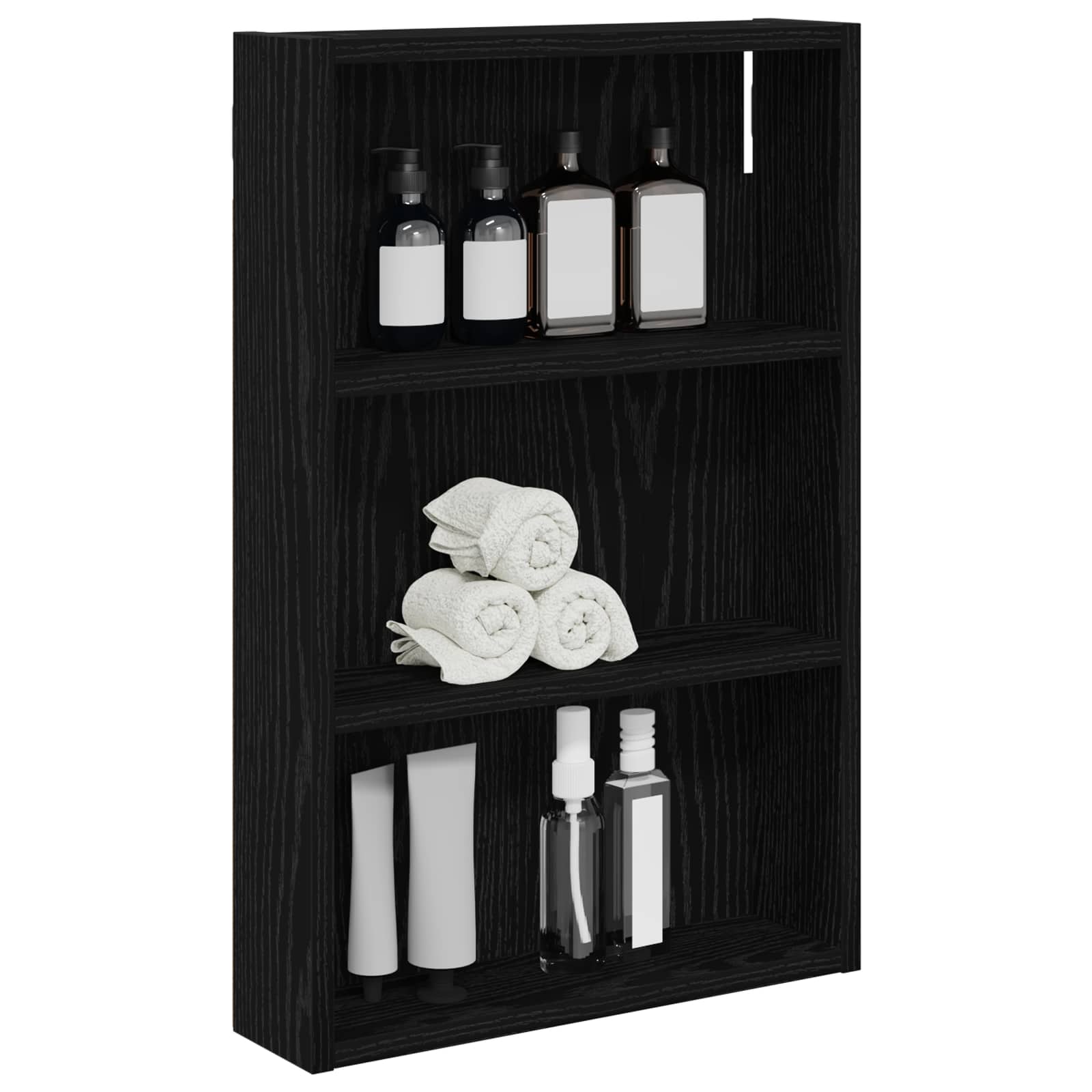 Badezimmer-Wandschrank Schwarzeiche 40 x 10 x 60,5 cm