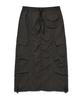 Vision Streetwear Vsw Parachute Maxi Cargo Skirt Charcoal