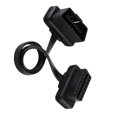 Flat Ribbon Male To Female Adapter OBD2 Extension Cable Code Reader Extender Cord Universal Automotive Adapter Code Scanners