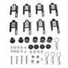 8Pcs RC Crawler Body Mounts Adjustable Magnet Body Post 1 8 1 10 Remote Control Car Cover Column Kit Black