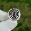 Natural Rhodonite Gemstone 925 Silver Multi Stone Adjustable Ring For Women