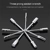 Household Triangular Socket Wrench Y-type Tri-fork Wrench Three-prong Wrench Bicycle Household Disassembly Tool Repair Tool