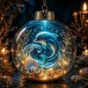 Ocean Inspired Bedroom Wall Decorations Animal Christmas Ball Ornament 3D Marine Life Hanging Decoration Underwater Sphere Ornaments Beach