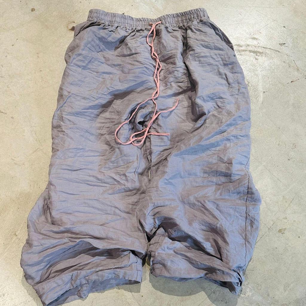 Johnature Niche Kontrastní Stahovací Šňůrka Vintage Ležérní Rovné Kalhoty Žena Jaro Vintage Módní Kalhoty