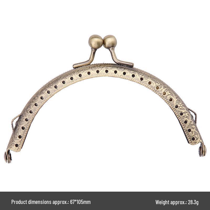 Retro Handmade Coin Purse Clasp Clips - DIY Material Kit for Crafting Bags