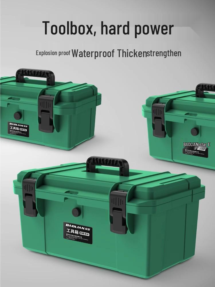Industrial-Grade Waterproof Multi-Functional Tool & Storage Box for Household and Vehicle Maintenance