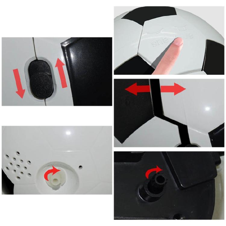 Light Weight Football Alarm Clock Silent Pointer Clocks for Boys Bedroom Decor
