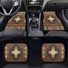 Boho-Chic 4pcs Car Floor Mats Set - Fit for Sedans, SUVs & Vans | Durable Polyester Front & Rear Protection, Car Supplies