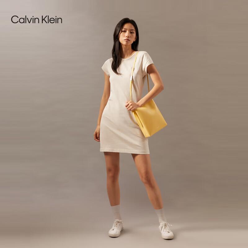 

Calvin Klein Jeans Women s Embroidered Cotton T-Shirt Dress XS